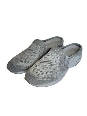 Easy Spirit Takeknit 2 Slip On Shoes Clog 8.5 Narrow (AA, N) Gray Textile Upper